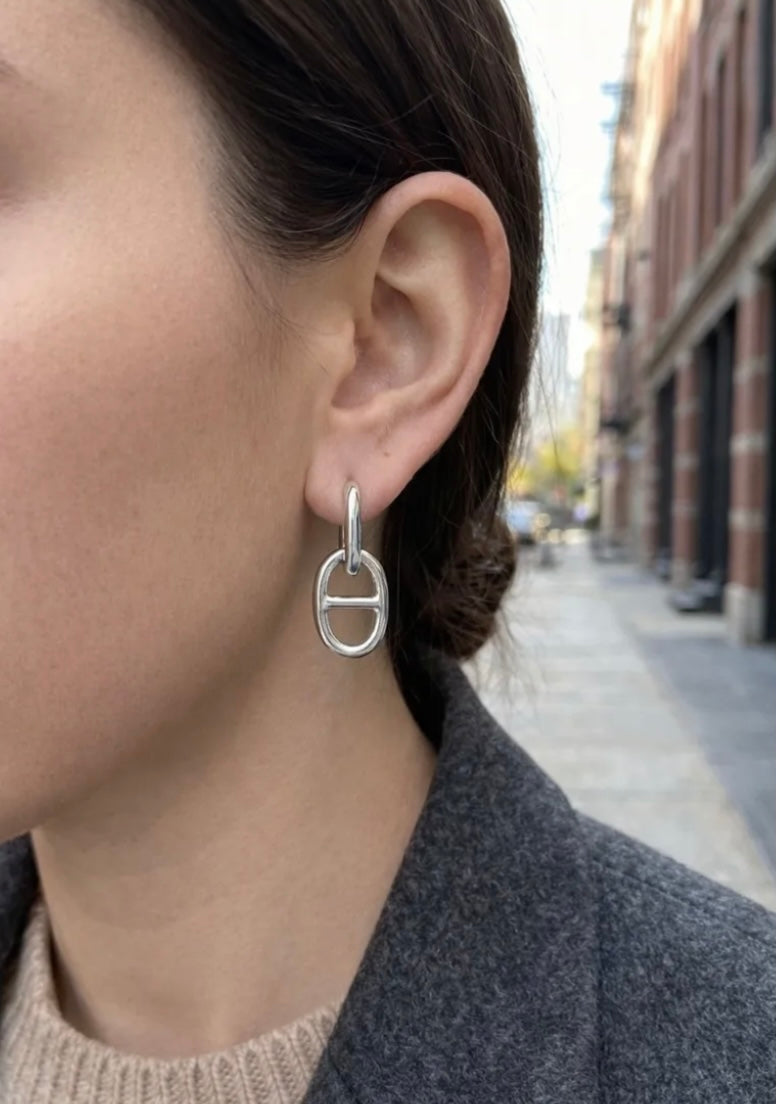 Boucles CAFÉ argenté