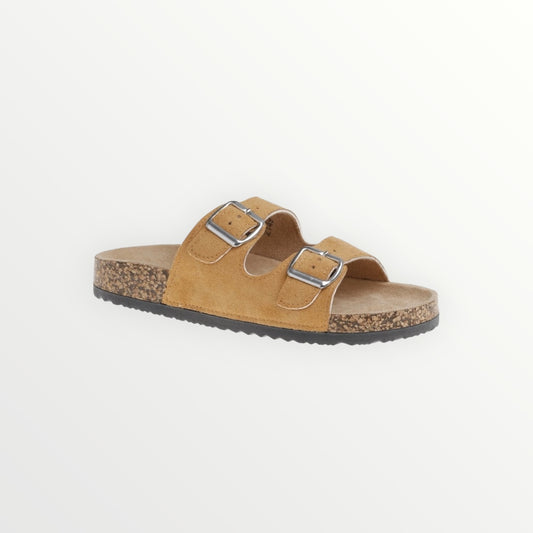 Mules Double Brides en Suédine Femmes