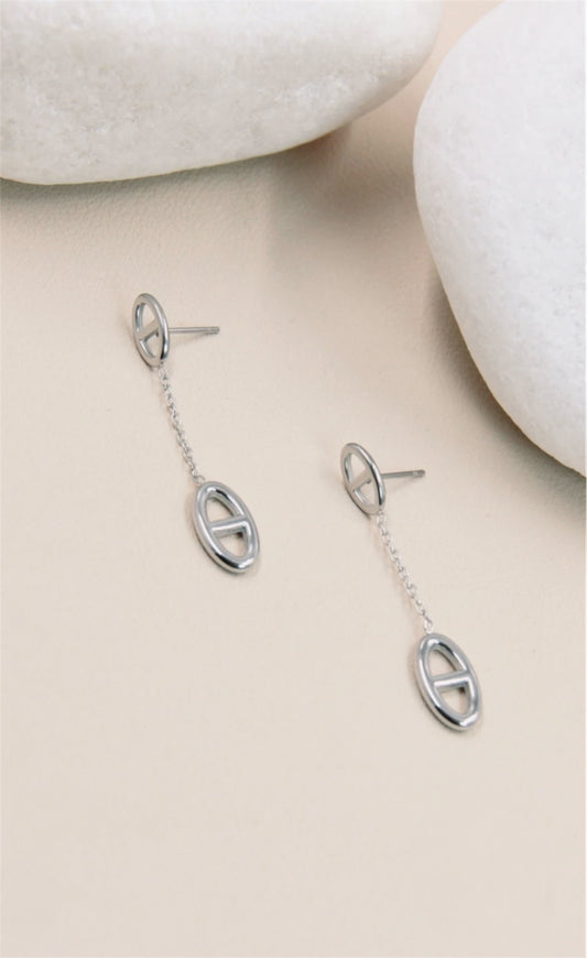 Boucles OCÉAN argenté